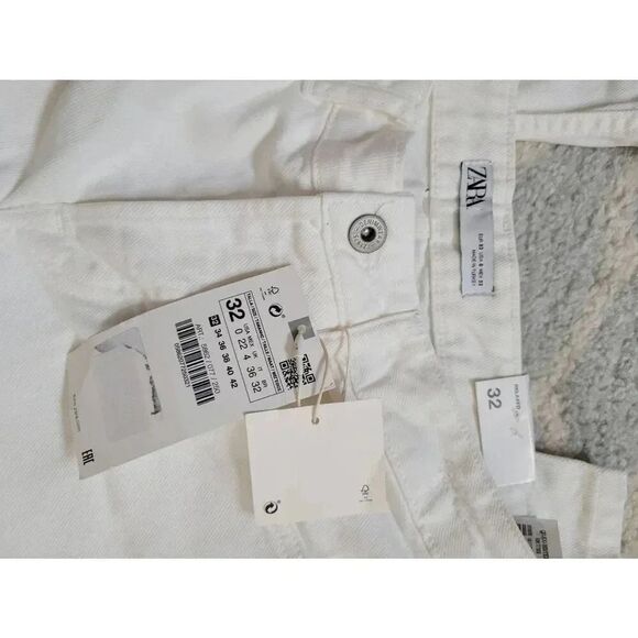 Zara relaxed distressed jean 32, USA 0 NWT - Picture 4 of 6